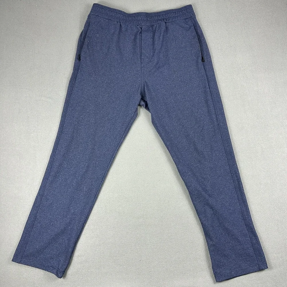 Public Rec Pants Mens 36x30 Blue Athleisure Zipper Pockets Elastic Waist Stretch